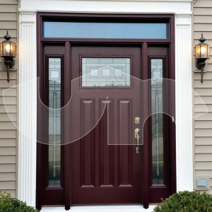 Wauconda-Craftsman-Style-Entry-Door-with-Sidelites-and-Transom